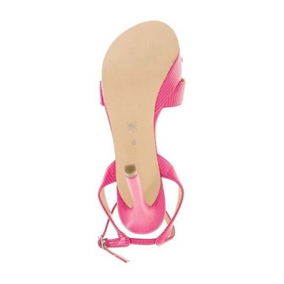 BCBGeneration Women's Niada Platform Ankle Strap Sandal, Dark Pink Size 9.5M - Picture 6 of 6